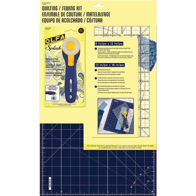 IN STOCK - Rotary Cutter, Ruler & Mat Kit