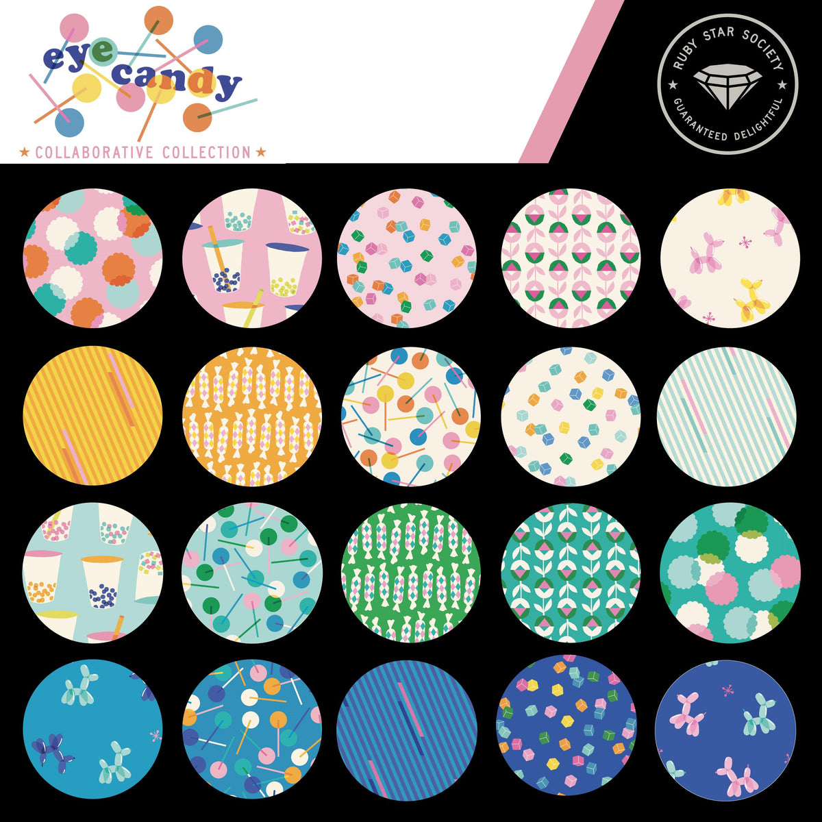 Eye Candy Wrappers Print Frost - Collaborative Collection - Ruby Star Society - RS5159 21