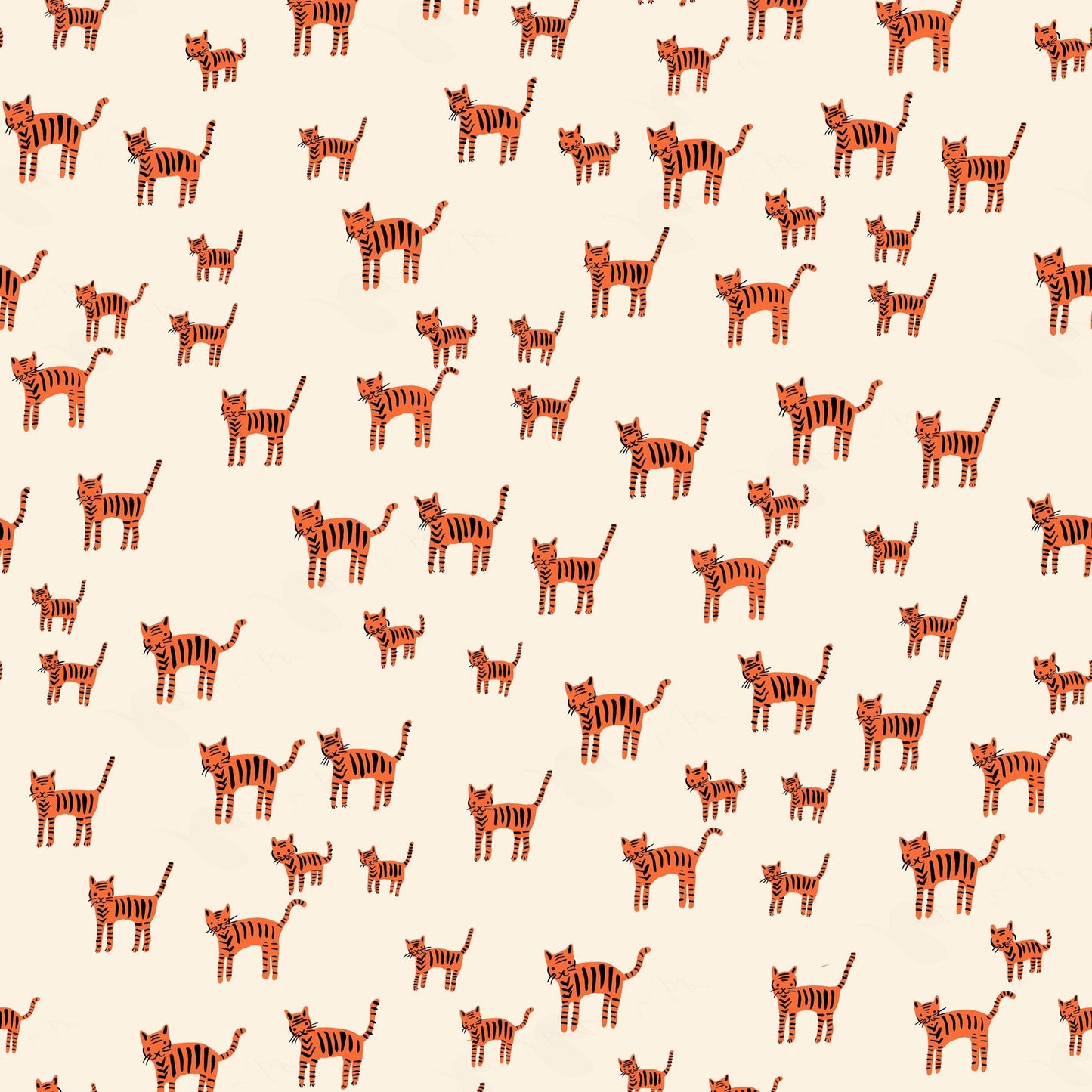 PRE-ORDER - Catnap Cats Print Orange - Alexia Marcelle Abegg - Ruby Star Society - Ships Oct. 2025