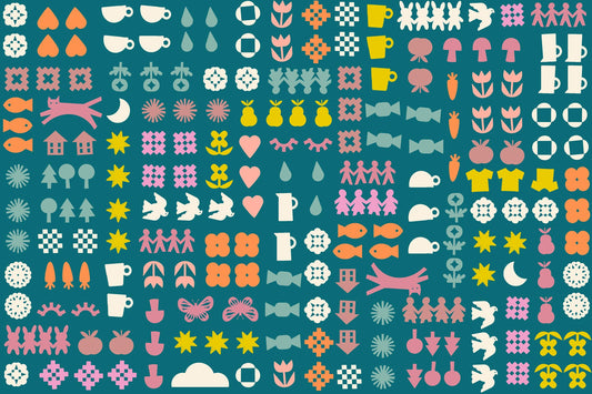 Paper Cuts 2 Pre-cut Charm Pack MINI by Rashida Coleman Hale for Ruby Star Society - RS1107MC