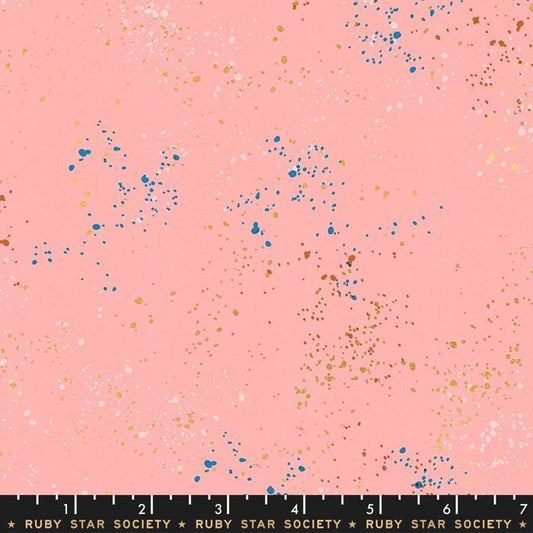 Speckled Metallic Print Candy Pink - Rashida Coleman Hale - Ruby Star Society - RS5027 37M
