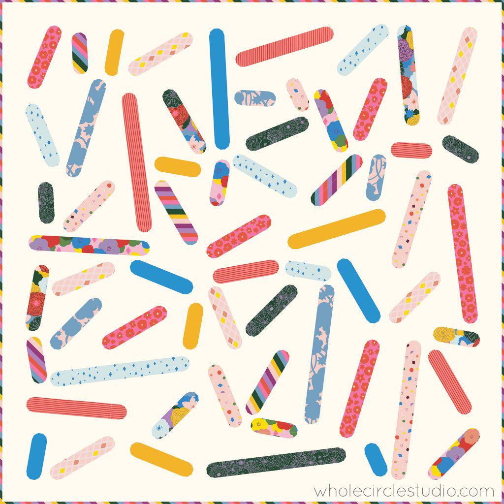 Quilt Pattern - Scattered Sprinkles - Whole Circle Studio - WCS 035