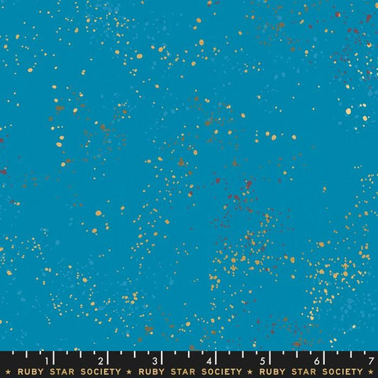 Speckled Metallic Bright Blue - Rashida Coleman Hale - Ruby Star Society - RS5027 50M
