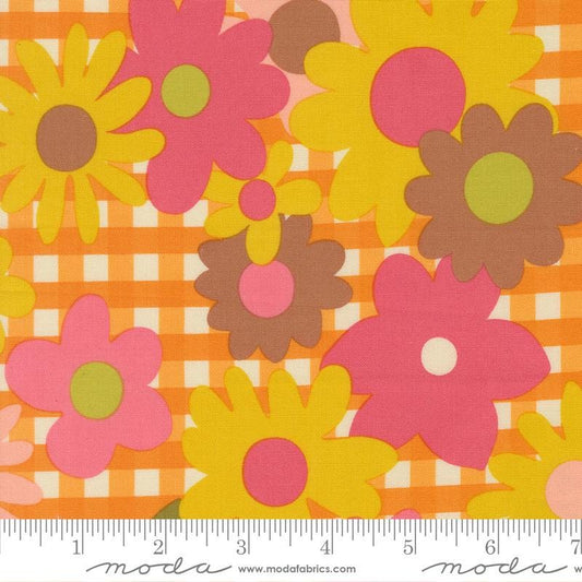 Happy Daze Blooming Blossoms Print Sunrays by Chloe's Closet for Moda Fabrics - 33840 14
