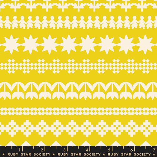 IN STOCK - Paper Cuts 2 Paper Cuttings Print Starfruit by Rashida Coleman Hale for Ruby Star Society - RS1109 12