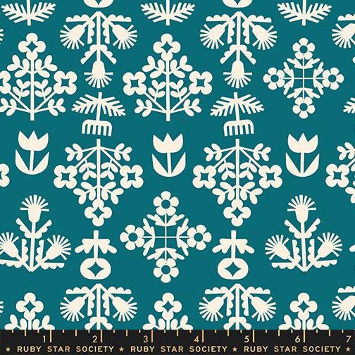 IN STOCK - Paper Cuts 2 Fresh Cut Flowers Print Storytime by Rashida Coleman Hale for Ruby Star Society - RS1112 16