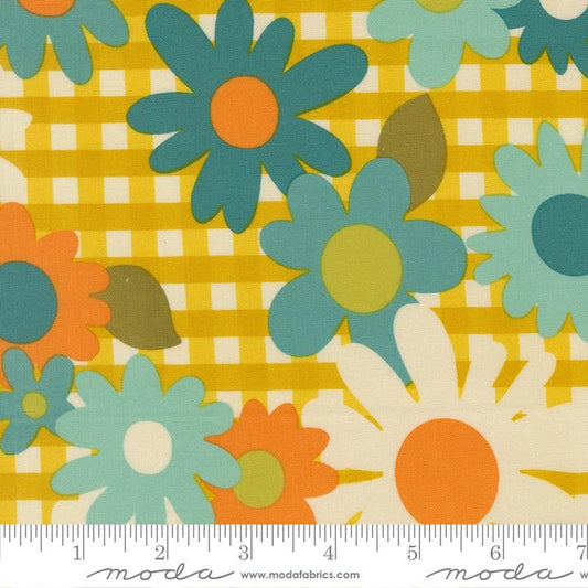 Happy Daze Blooming Blossoms Print Citrine by Chloe's Closet for Moda Fabrics - 33840 15