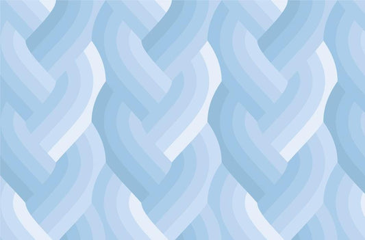 Echo Braid Print Light Blue by Emily Van Hoff for Moda Fabrics