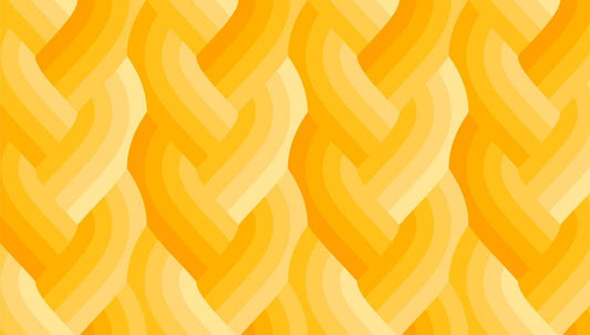 Echo Braid Print Yellow by Emily Van Hoff for Moda Fabrics