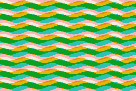 Poolside Too Poolside Waves print Tropic - a Collaboration by Ruby Star Society