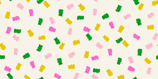 Merry Happy Merry Gummies print Natural by Kimberly Kight for Ruby Star Society - RS3104 11