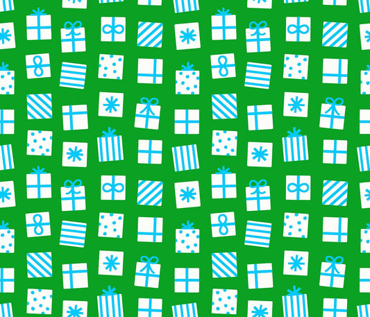 Merry Happy Secret Santa Print Verdant Green by Kimberly Kight for Ruby Star Society - RS3100 18