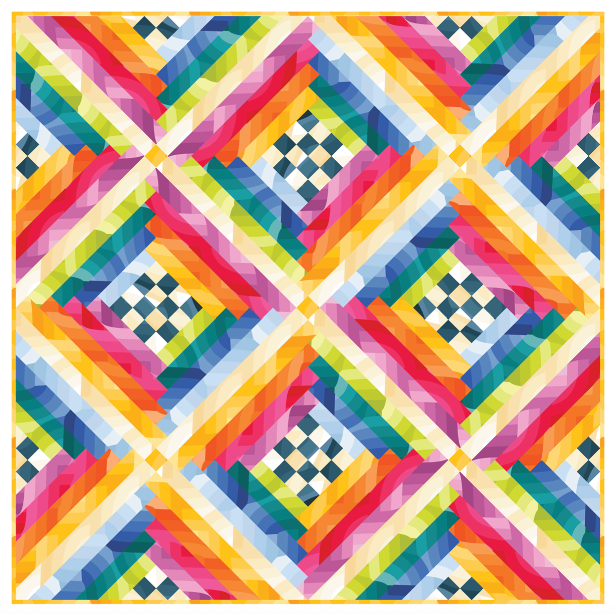 Patchwork Rainbow Quilt Kit