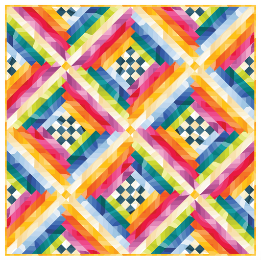 Patchwork Rainbow Quilt Kit