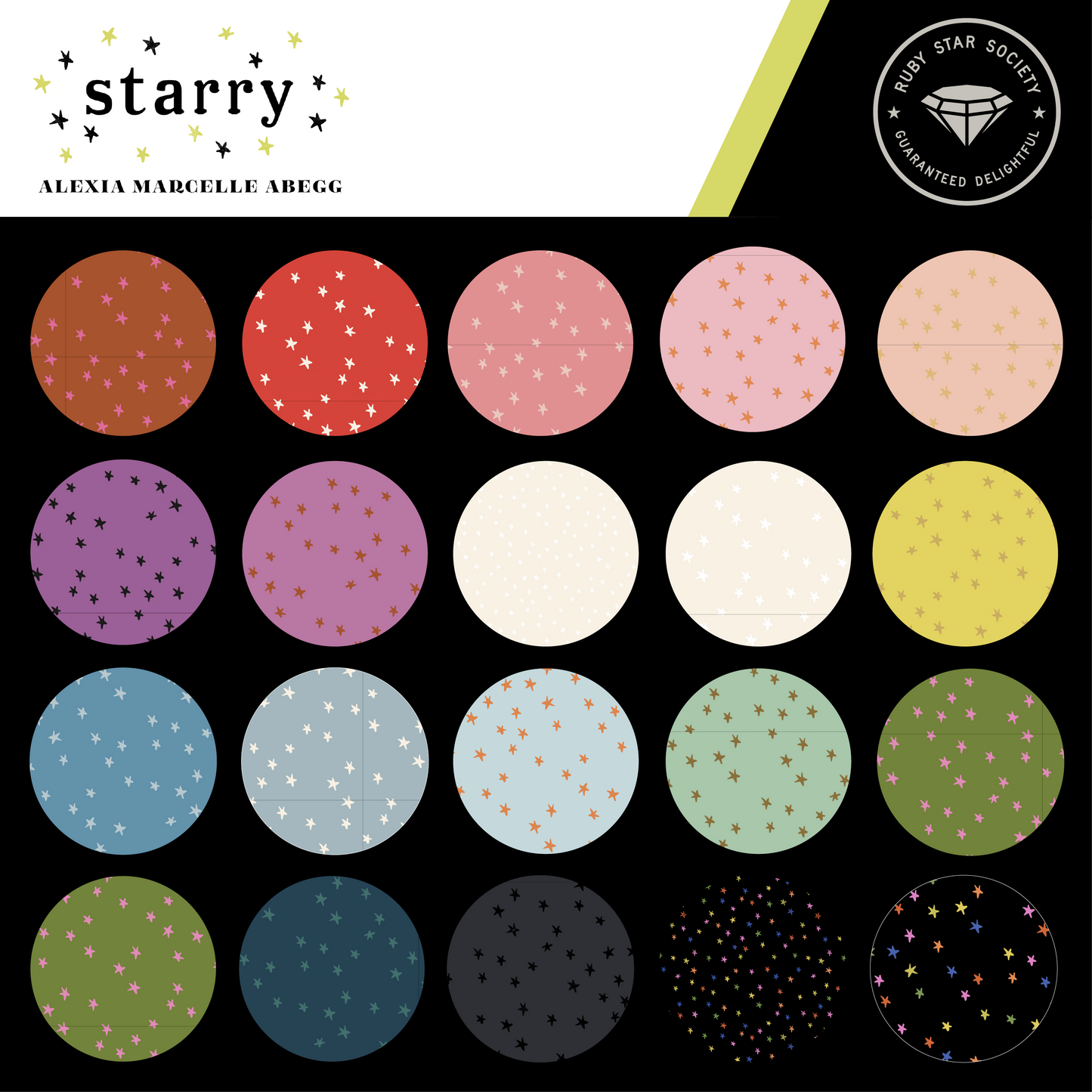 IN STOCK - Starry Print Pistachio by Alexia Marcelle Abegg for Ruby Star Society - RS4109 37