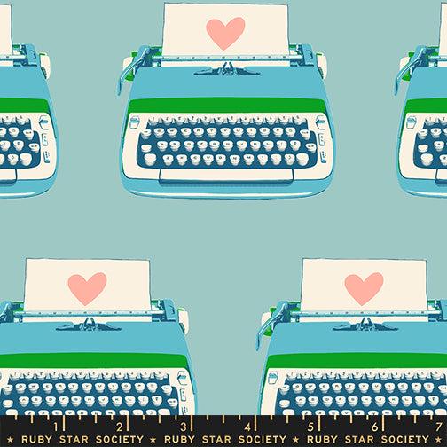 Best Day Ever Typewriters Turquoise RS0104 15 Melody Miller