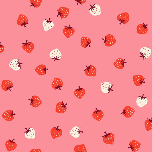 Strawberry Print Pink Sorbet - Kimberly Kight for Ruby Star Society - RS3085 16