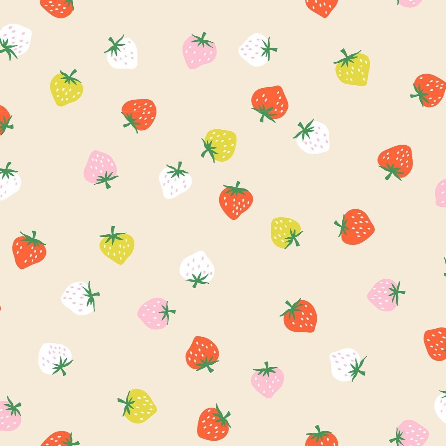 PRE-ORDER - Strawberry Print Natural Shell - Kimberly Kight - Ruby Star Society - Ships May 2025