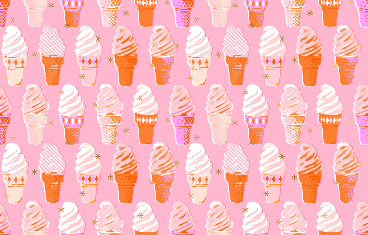 Best Day Ever Ice Cream Metallic Posy RS0105 14M Melody Miller