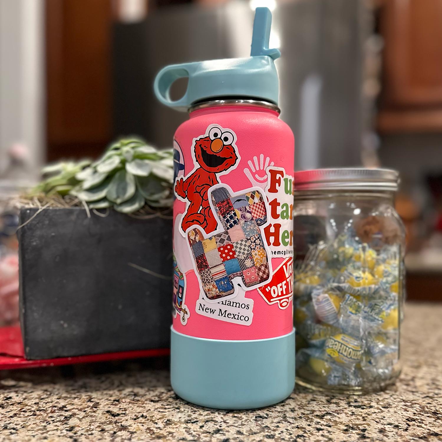 Sticker - Patchwork Scottie Dog Pillow - Original Artwork