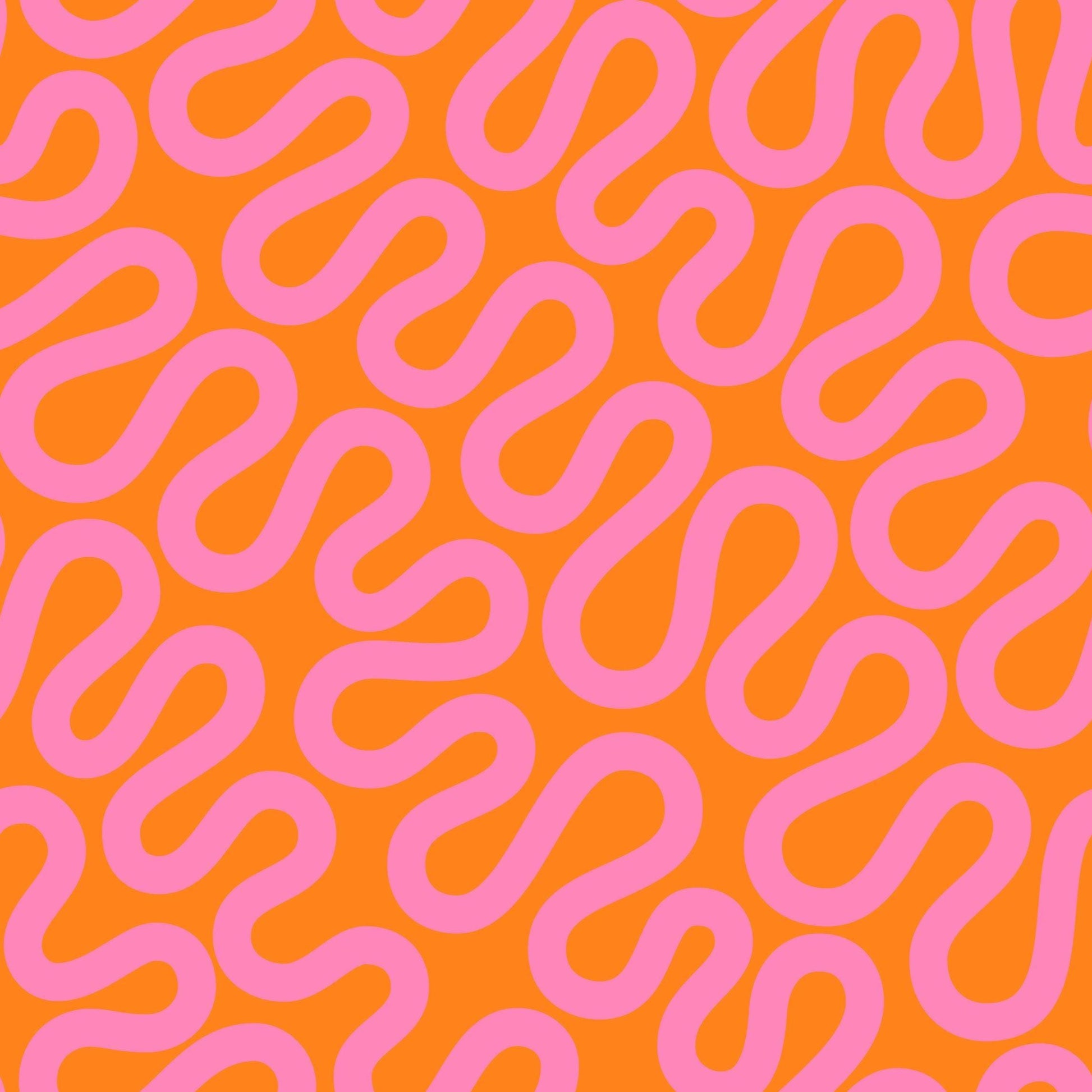 SOLD OUT - Groove Print Orange Zest - Emily Van Hoff - Moda Fabrics