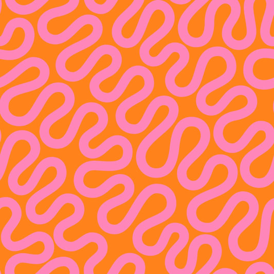 SOLD OUT - Groove Print Orange Zest - Emily Van Hoff - Moda Fabrics