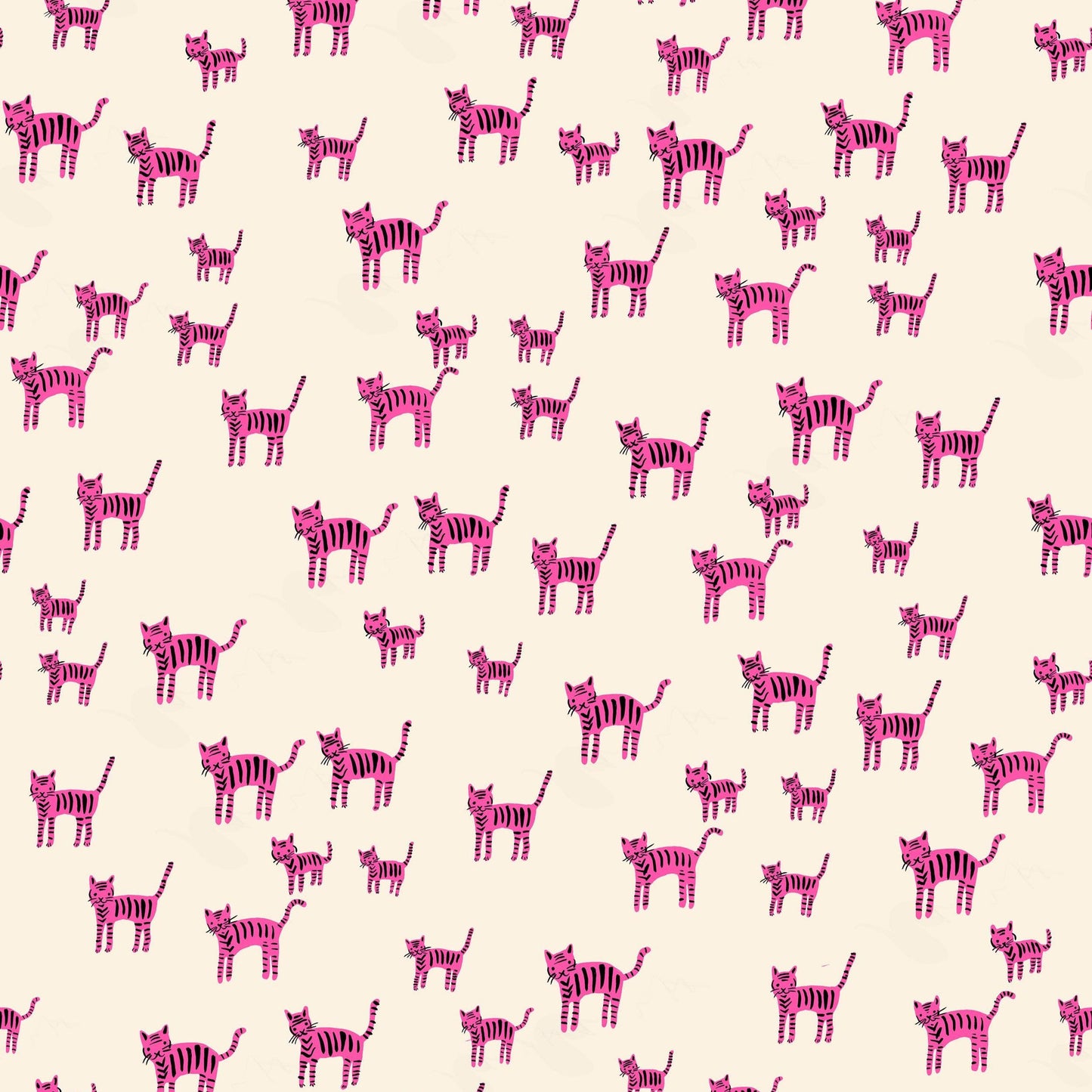 IN STOCK - Catnap Playful Cats Print Pink - Alexia Marcelle Abegg - Ruby Star Society - RS4132 13