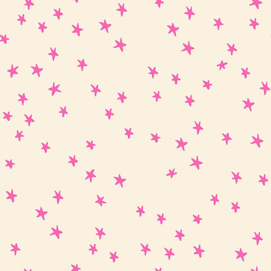 Starry Print Neon Pink - Alexia Marcelle Abegg - Ruby Star Society