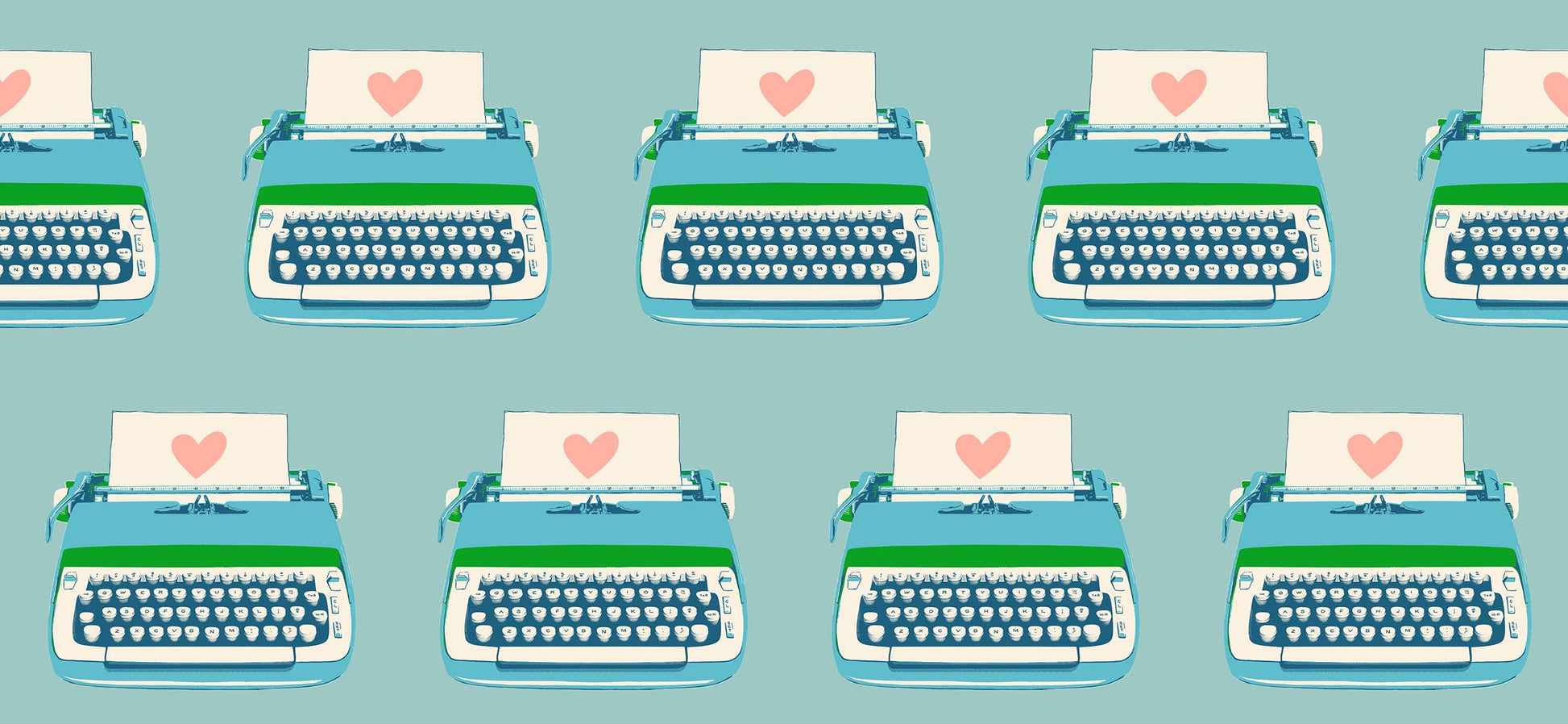 PRE-ORDER - Best Day Ever Typewriters Turquoise - Melody Miller - Ruby Star Society - Ships Sept. 2025