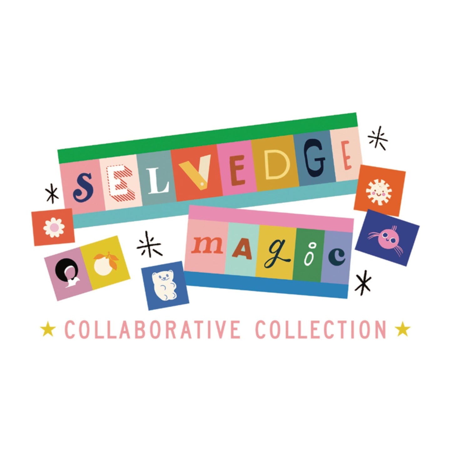 PRE-ORDER - Selvedge Magic Letters Print - Ruby Star Society Collaboration - Ships June 2025