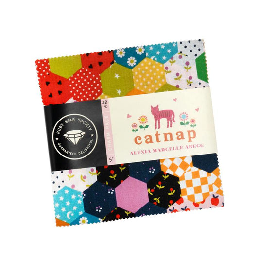 PRE-ORDER - Catnap Pre-cut Charm Pack - Alexia Marcelle Abegg - Ruby Star Society - Ships Oct. 2025