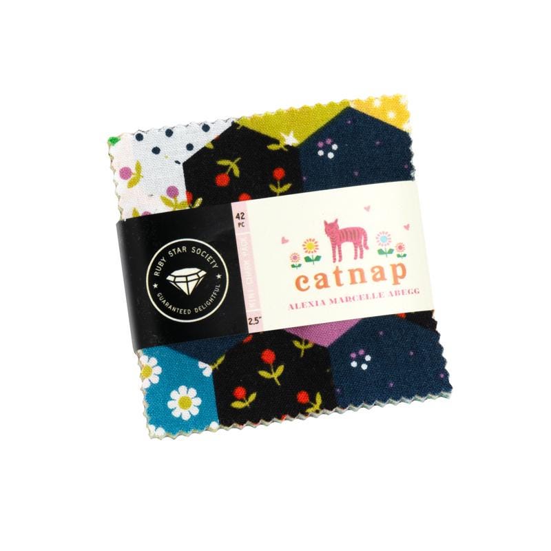 SOLD OUT - Catnap Mini Charm Pack - Ruby Star Society Cotton Fabric