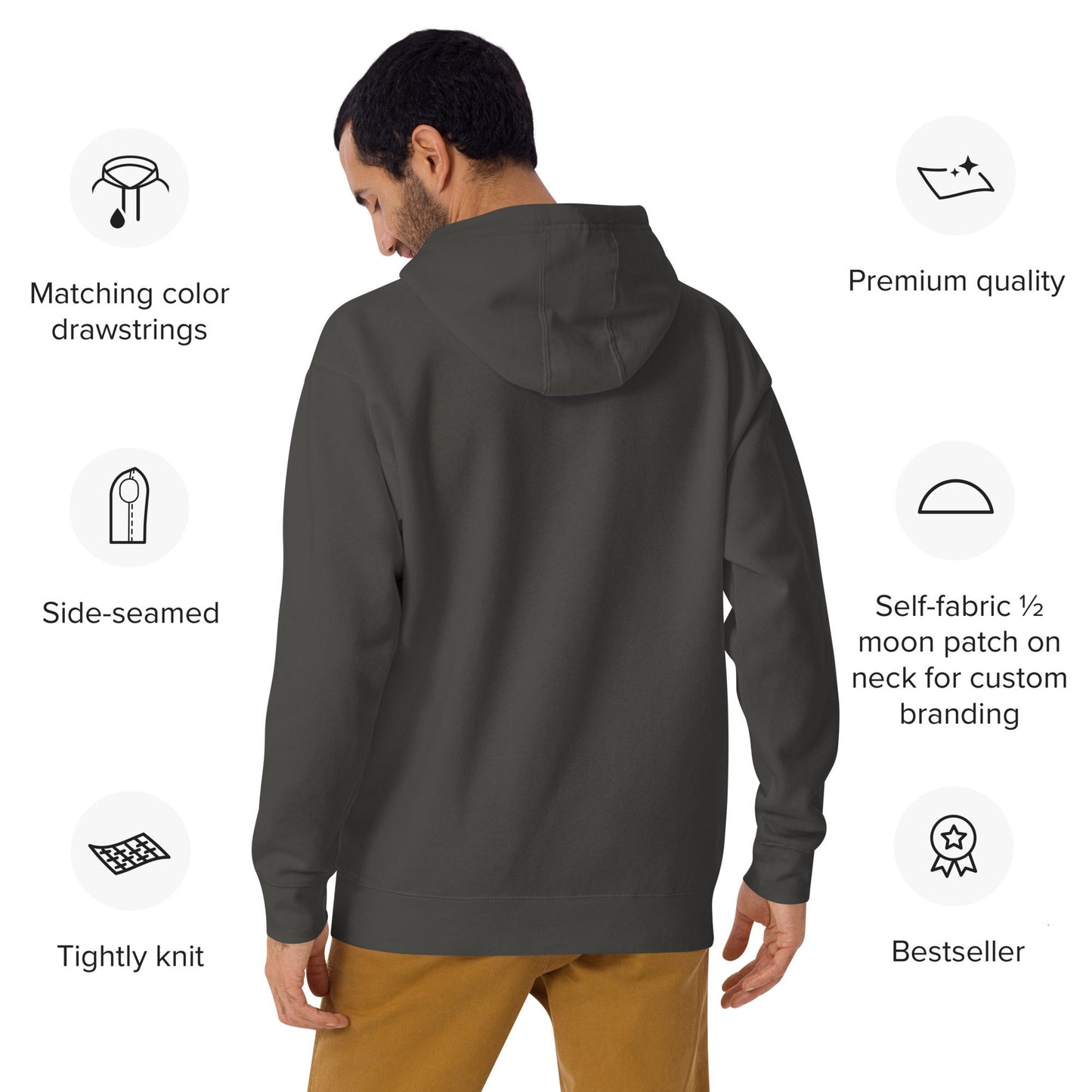 Sprinkle Scottie Unisex Hoodie Vintage Black