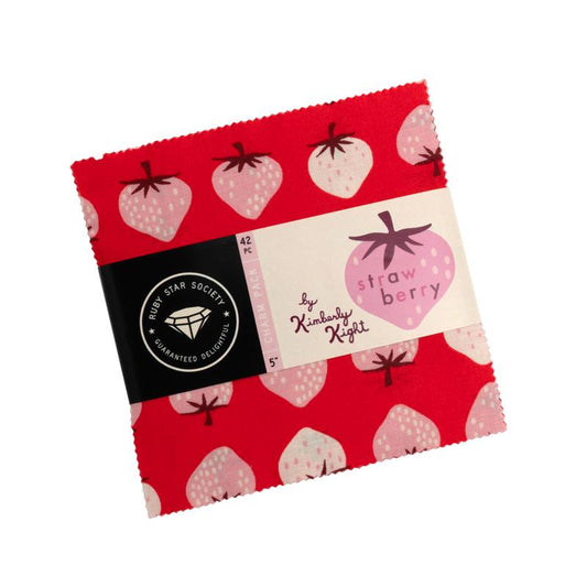 PRE-ORDER - Strawberry Pre-Cut Charm Pack - Kimberly Kight - Ruby Star Society - Ships May 2025