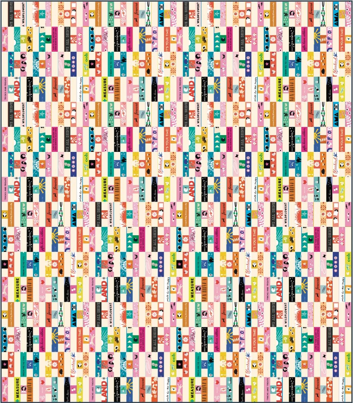 IN STOCK - Selvedge Magic Letters Multi-Color Print - Ruby Star Society Collaboration - RS5180 11