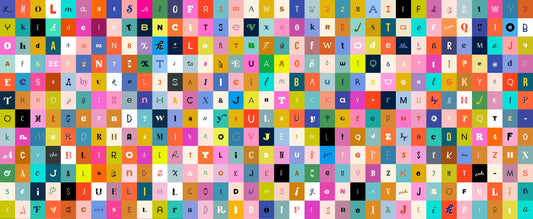 PRE-ORDER - Selvedge Magic Letters Print - Ruby Star Society Collaboration - Ships June 2025