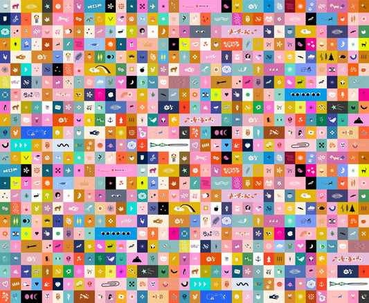 PRE-ORDER - Selvedge Magic Icons Print - Ruby Star Society Collaboration - Ships June 2025