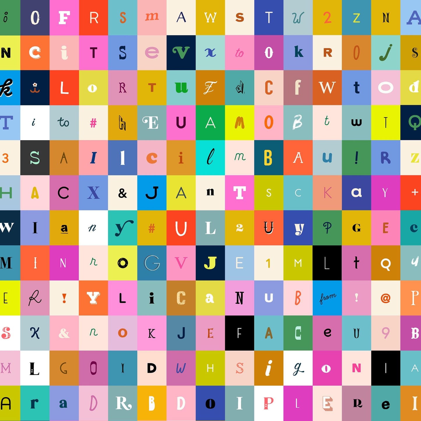 PRE-ORDER - Selvedge Magic Letters Print - Ruby Star Society Collaboration - Ships June 2025