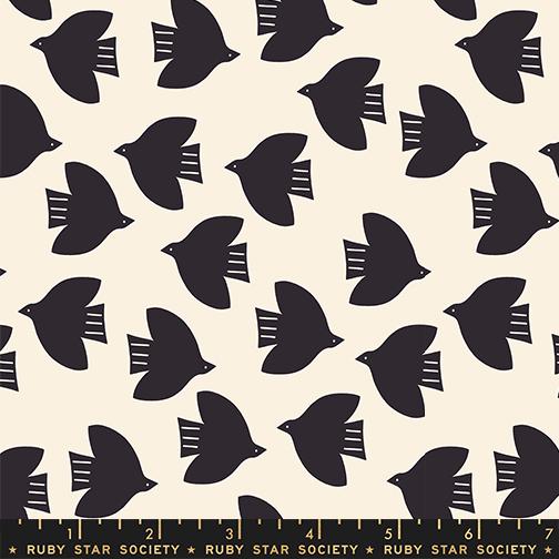 PRE-ORDER - Catnap Birds Print Black - Alexia Marcelle Abegg - Ruby Star Society - Ships Oct. 2025