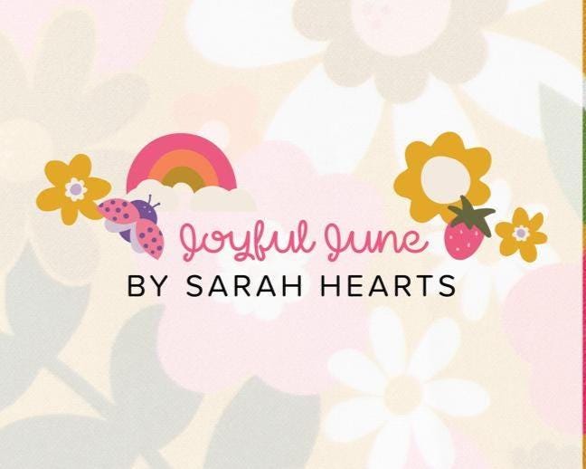 PRE-ORDER - Joyful June Ladybugs Print Cream - Sarah Hearts - Figo Fabrics - Ships August 2025 - 91117-11