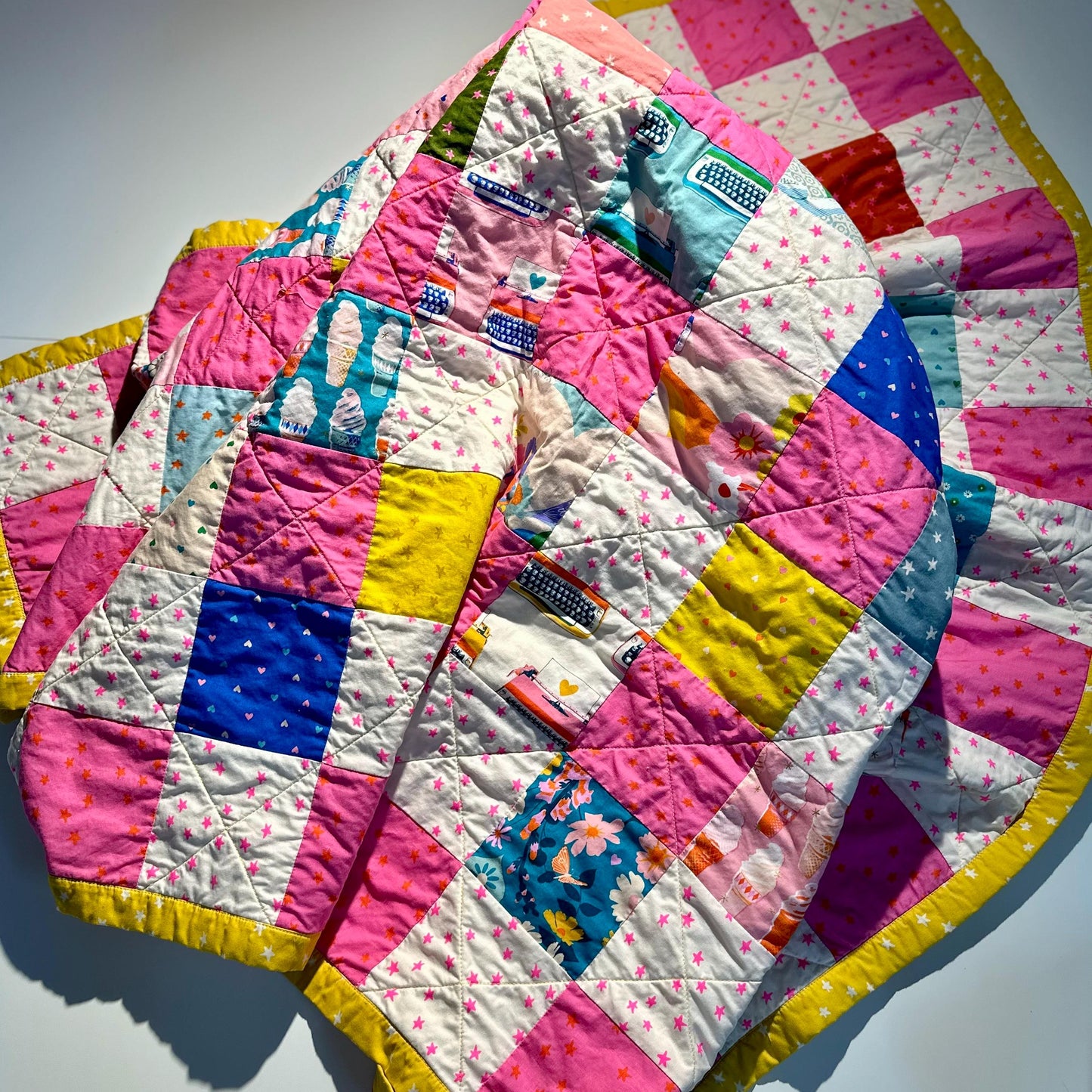Starry Print Neon Pink - Alexia Marcelle Abegg - Ruby Star Society
