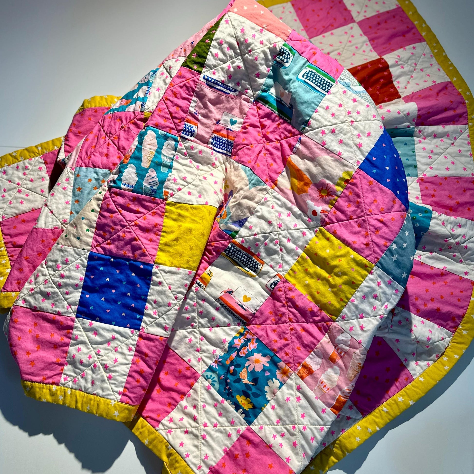 Starry Print Neon Pink - Alexia Marcelle Abegg - Ruby Star Society