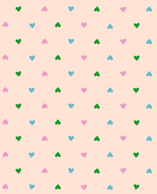 Best Day Ever Ditsy Hearts Peach Cream - Melody Miller - Ruby Star Society - RS0091 18