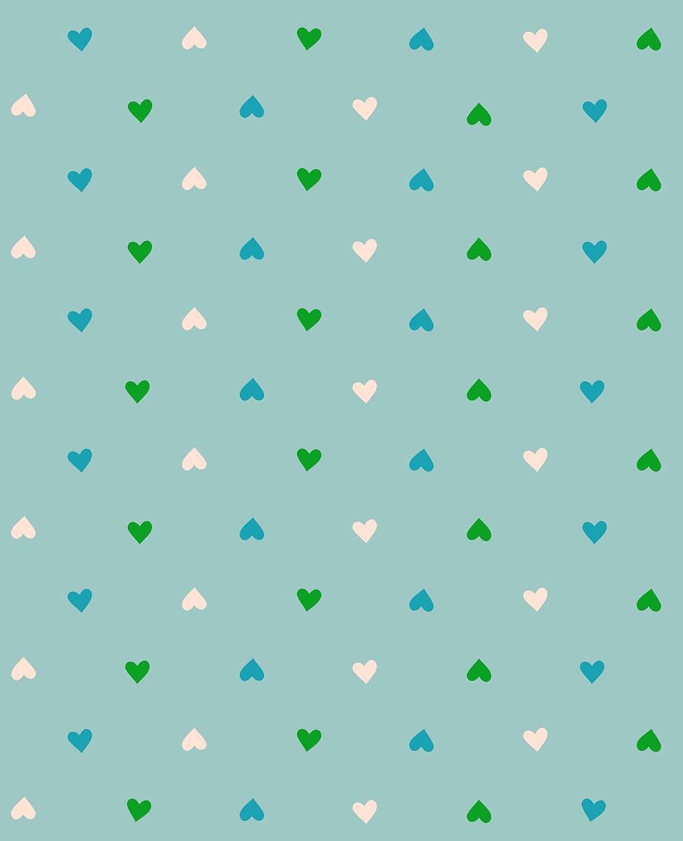 IN STOCK - Best Day Ever Ditsy Hearts Turquoise - Melody Miller - Ruby Star Society - RS0091 20