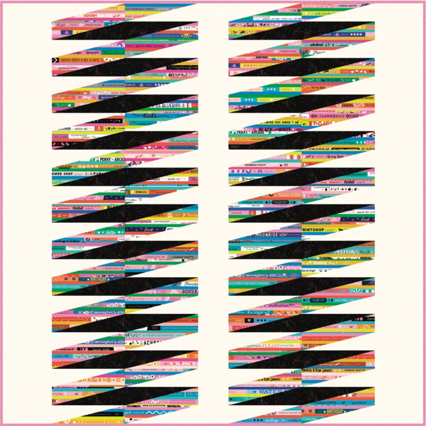 PRE-ORDER - Selvedge Magic Letters Print - Ruby Star Society Collaboration - Ships June 2025