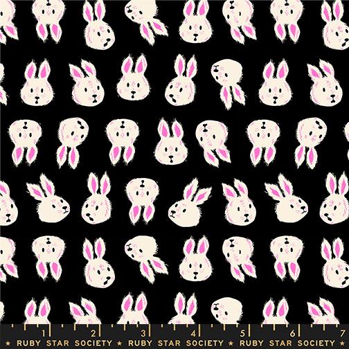 IN STOCK - Hello Alice Rushing Rabbit Print Black - Sarah Watts - Ruby Star Society - Ships Oct. 2025 - RS2125 14