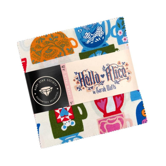 IN STOCK - Hello Alice Pre-cut Charm Pack by Sarah Watts for Ruby Star Society - RS2120PP