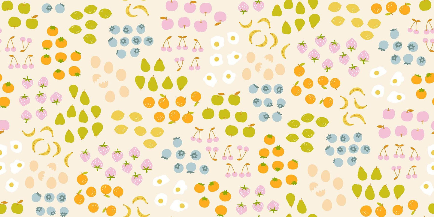 PRE-ORDER - Egg and Friends Froot Print Natural - Kimberly Kight - Ruby Star Society - Ships Dec. 2025