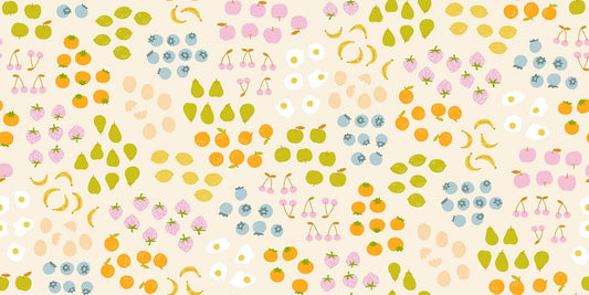 PRE-ORDER - Egg and Friends Froot Print Natural - Kimberly Kight - Ruby Star Society - Ships Dec. 2025