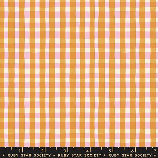 PRE-ORDER - Egg and Friends Tablecloth Print Honey & Pink - Kimberly Kight - Ruby Star Society - Ships Dec. 2025
